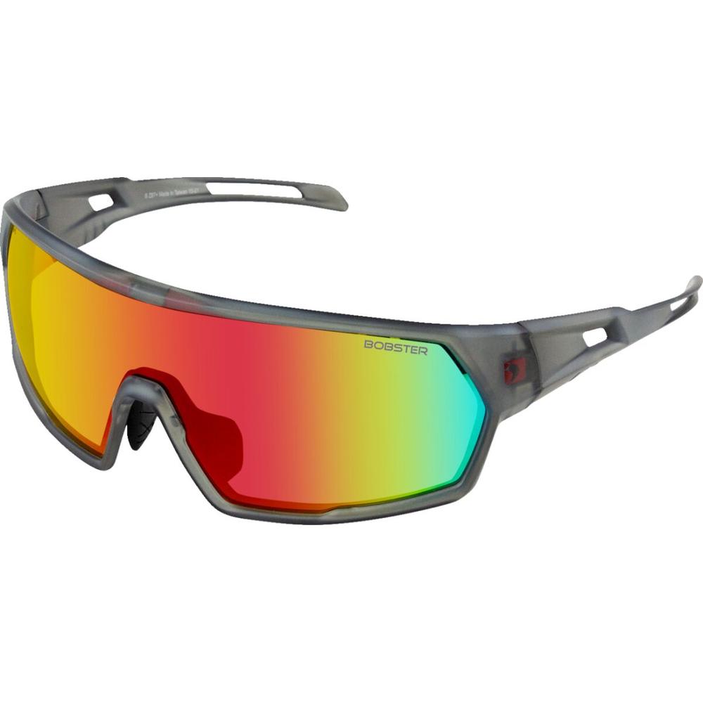 Bobster Speed Sunglasses Clear / Grey / Mirror Smoke Crimson