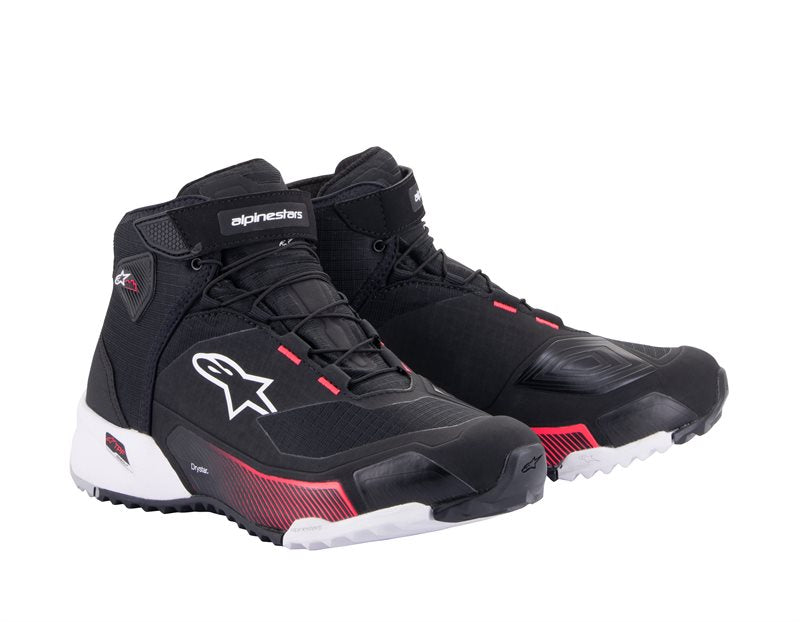 Alpinestars CR-X Ladies Drystar Riding Shoes Black / White / Diva Pink FREE 1 YEAR Returns, FREE UK Delivery | ThrottleChimp