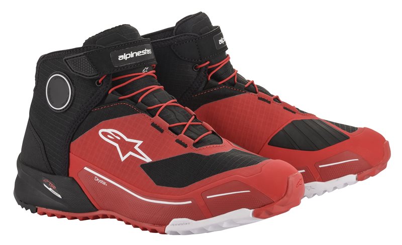 Alpinestars CR-X Drystar Riding Shoes Red / Black FREE 1 YEAR Returns, FREE UK Delivery | ThrottleChimp