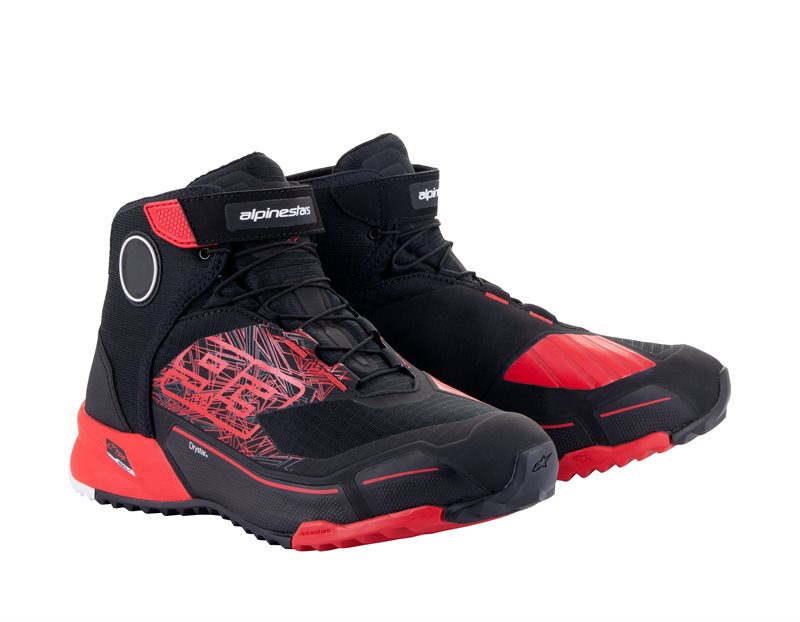 Alpinestars MM93 CR-X Drystar Riding Shoes Black / Bright Red FREE 1 YEAR Returns, FREE UK Delivery | ThrottleChimp