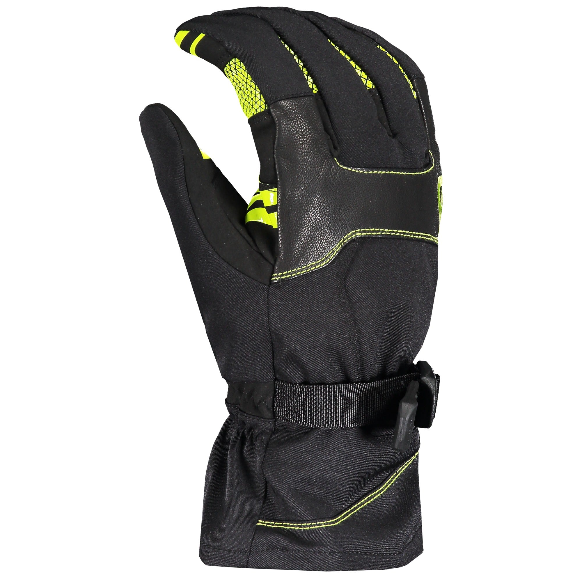 Scott Cubrick Short Textile Gloves Black / Lime Green