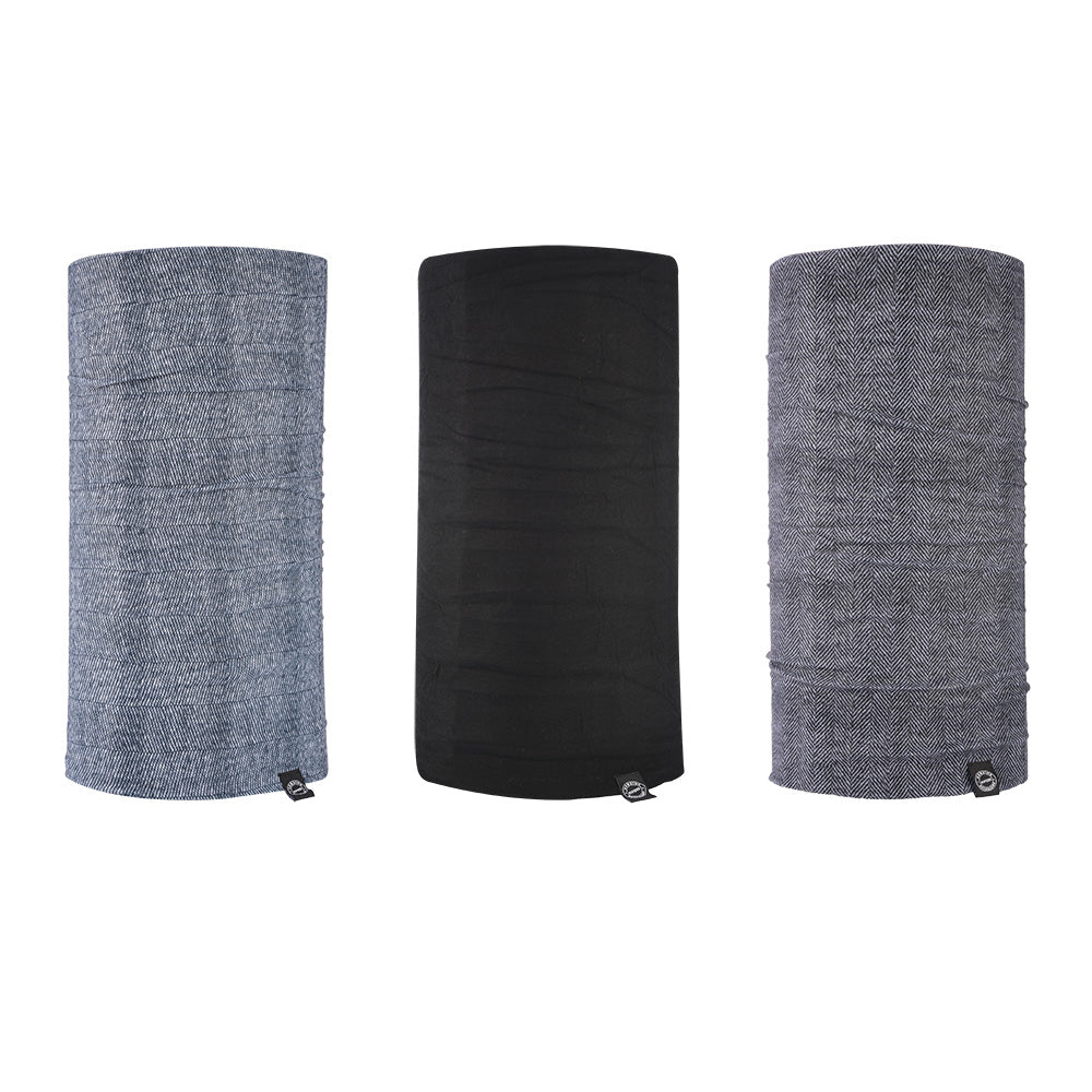 Oxford Comfy Head & Neckwear Herringbone - Pack Of 3 (Image 2) - ThrottleChimp