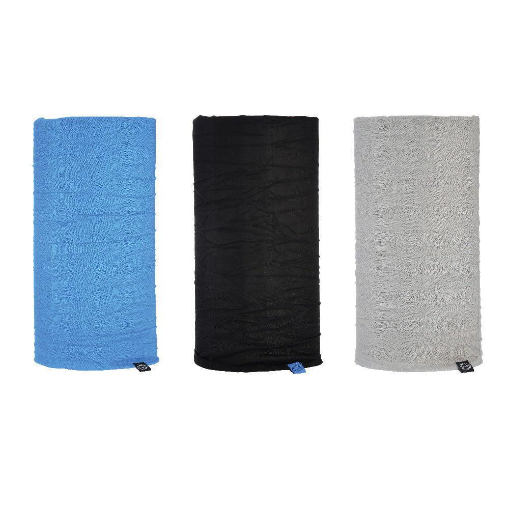 Oxford Comfy Head & Neckwear Blue / Black / Grey - Pack Of 3 (Image 3) - ThrottleChimp