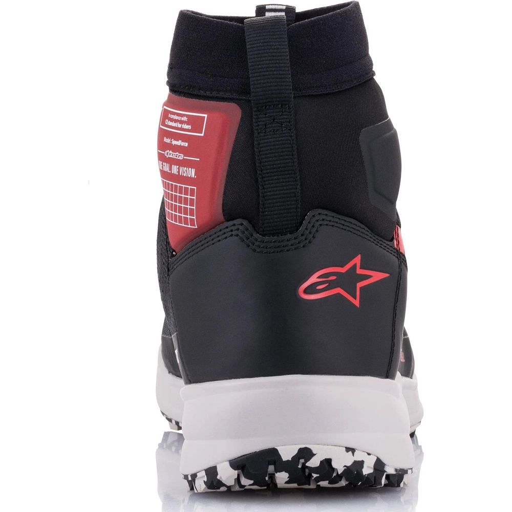 Alpinestars Speedforce Shoes Black / White / Red (Image 4) - ThrottleChimp