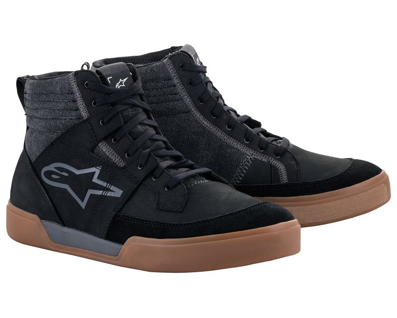 Alpinestars Ageless Riding Shoes Black / Dark Grey / Gum FREE 1 YEAR Returns, FREE UK Delivery | ThrottleChimp