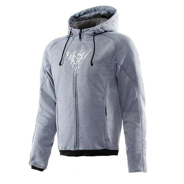 Dainese Bovisa Safety Ziper Hoodie Grey / Melange / Black FREE 1 YEAR Returns, FREE UK Delivery | ThrottleChimp