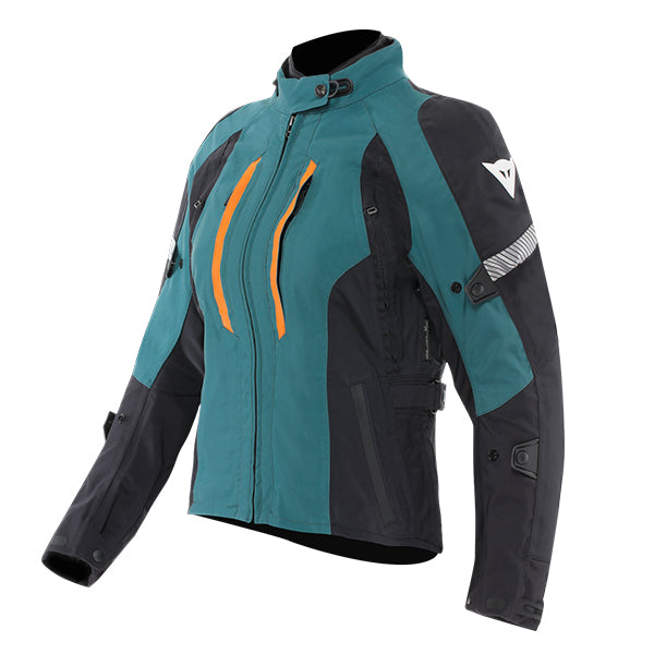 Dainese Mangen Absolute Shell Pro Ladies Textile Jacket Dark Sea / Black FREE 1 YEAR Returns, FREE UK Delivery | ThrottleChimp