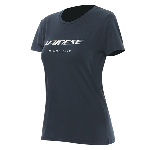 Dainese Essence Wordmark Ladies Tee Carbonio FREE 1 YEAR Returns, FREE UK Delivery | ThrottleChimp