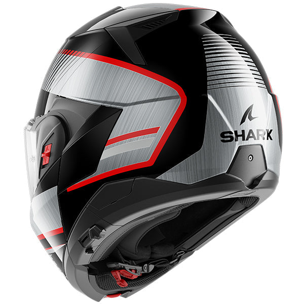 Shark OXO Flip Up Helmet Sikter Black / Anthracite / Red FREE 1 YEAR Returns, FREE UK Delivery | ThrottleChimp