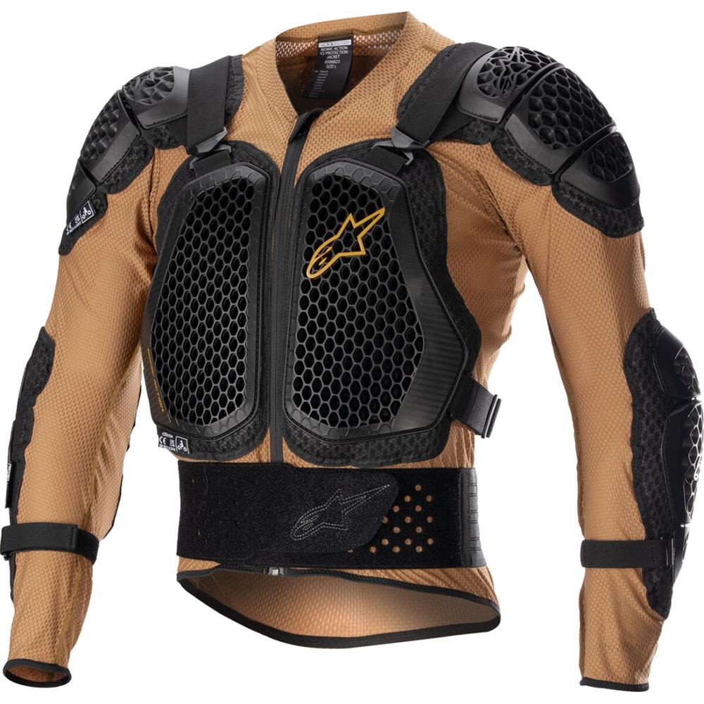 Alpinestars Bionic Action V2 Protection Jacket Sand Black / Tangarine