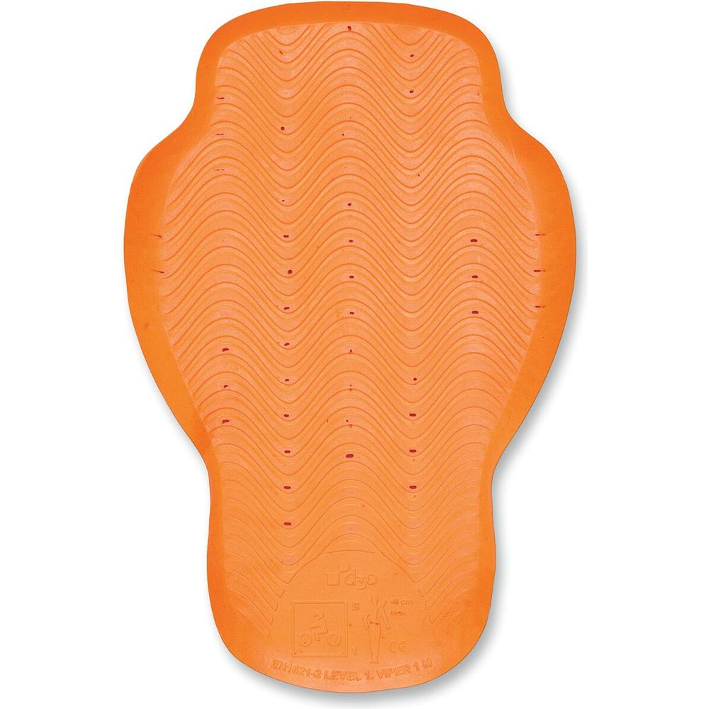 Icon D3O Viper 1 Back Impact Protector Orange FREE 1 YEAR Returns, FREE UK Delivery | ThrottleChimp