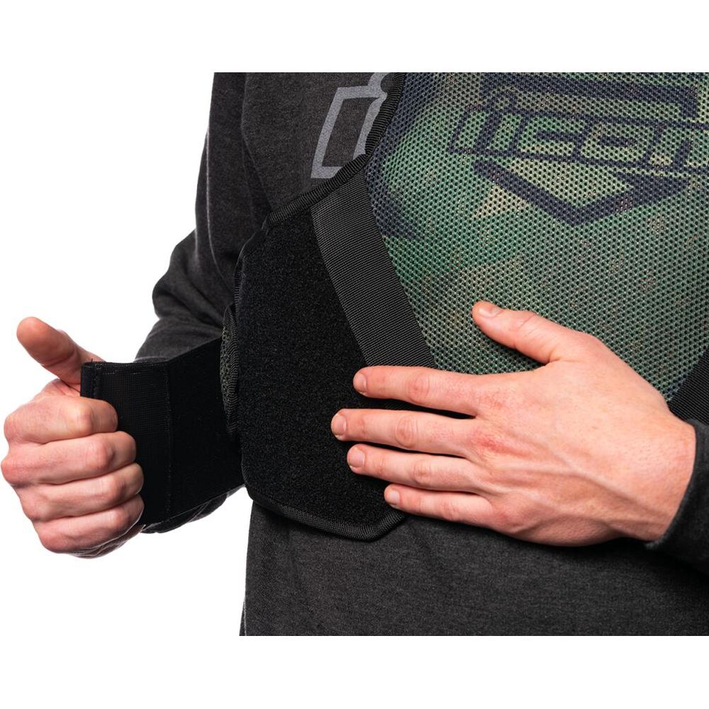 Icon Field Armor Softcore Vest Black / Camo Green FREE 1 YEAR Returns, FREE UK Delivery | ThrottleChimp