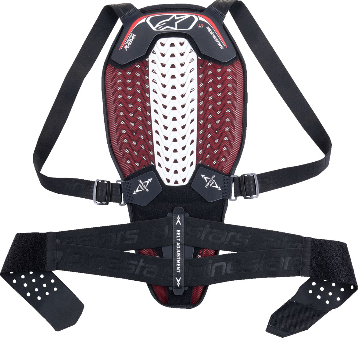 Alpinestars Nucleon Plasma Back Protector Black / Red / White FREE 1 Year Return, FREE UK Shipping | ThrottleChimp