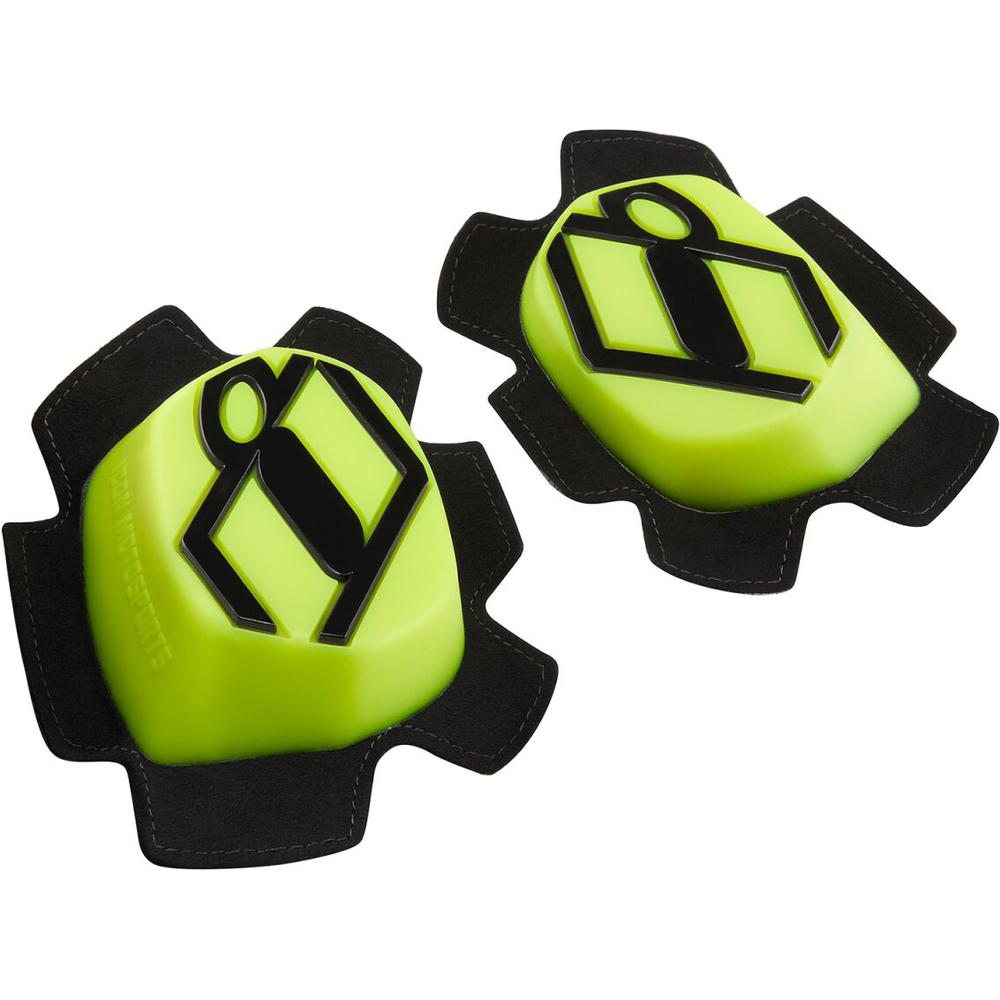 Icon Cloverleaf Knee Pads Black / Hi-Vis Yellow FREE 1 YEAR Returns, FREE UK Delivery | ThrottleChimp