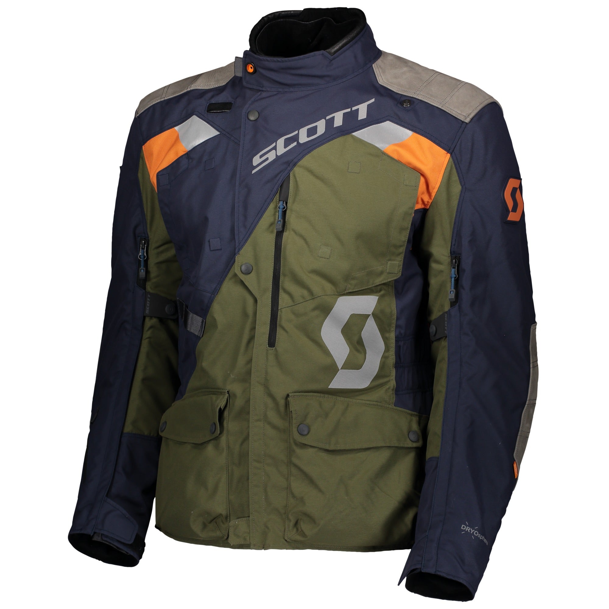 Scott Dualraid Dryo Textile Jacket Night Blue / Moss Green