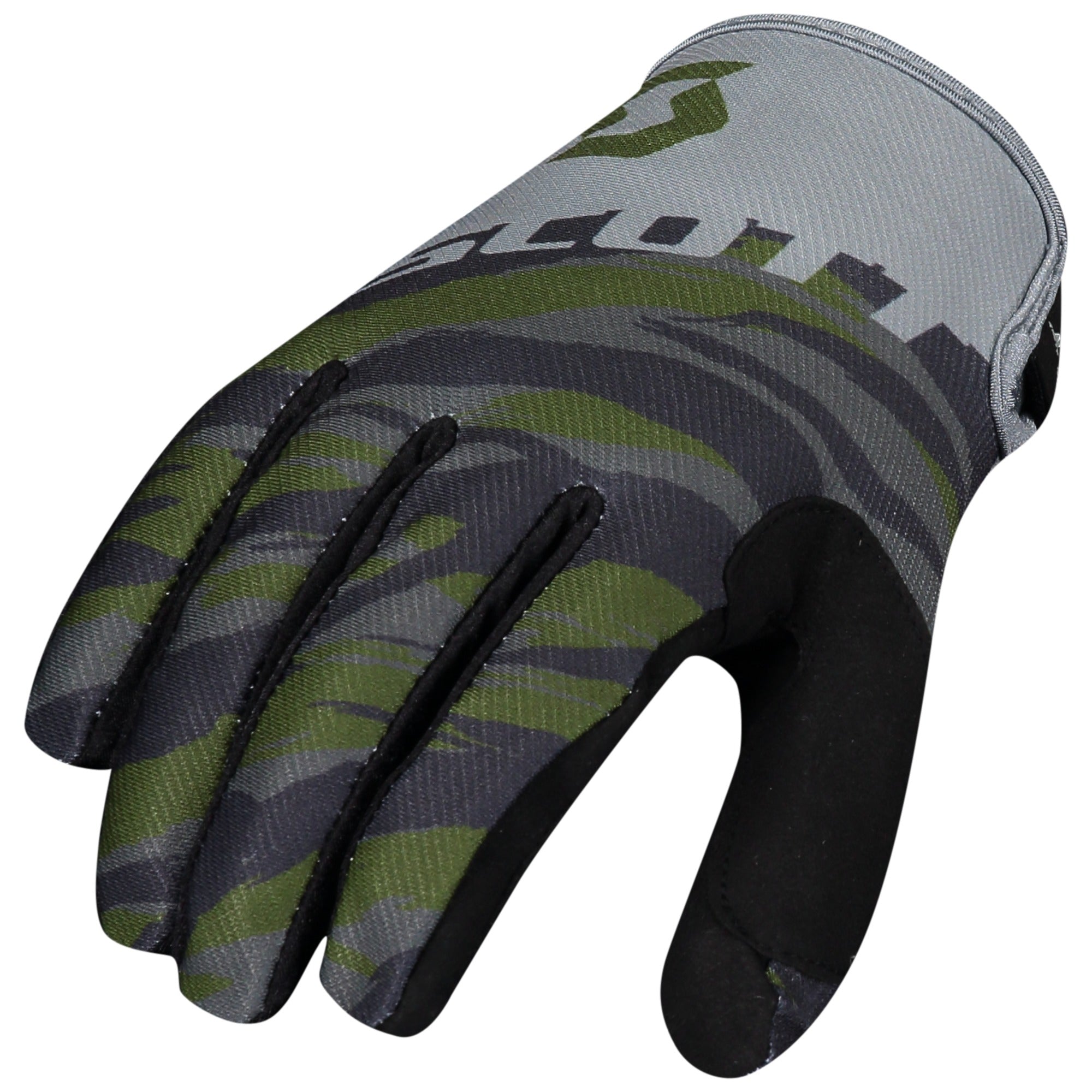 Scott 350 Dirt Textile Gloves Green Tan