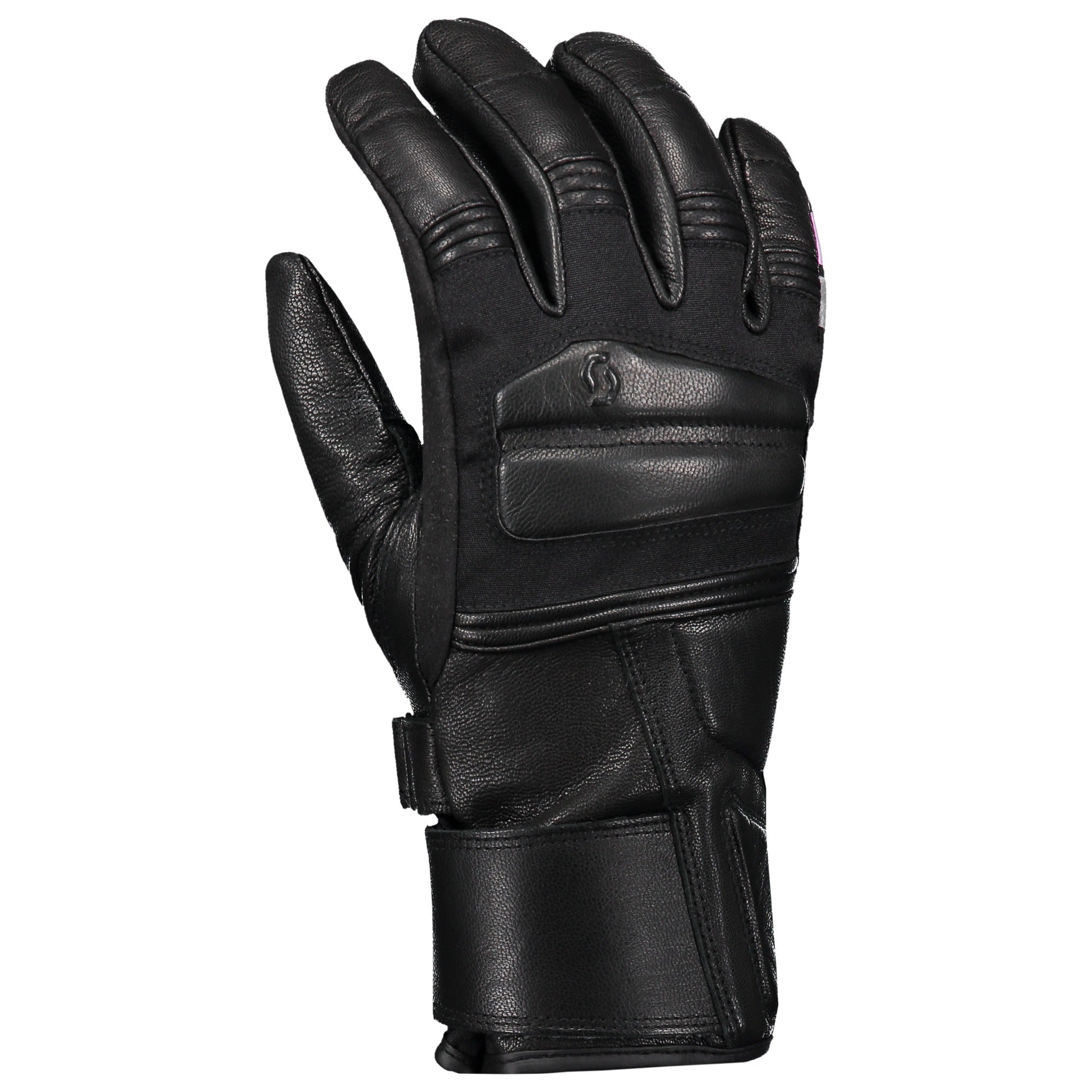 Scott Trafix DP Leather Gloves Black / Pink