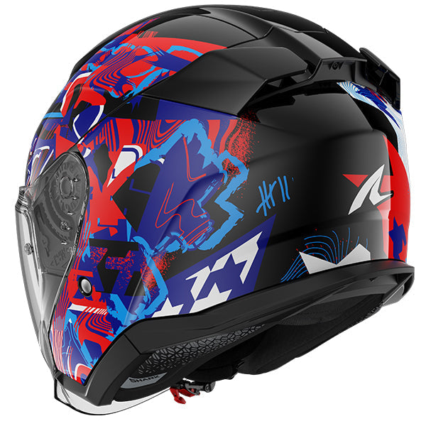 Shark Skwal Jet Open Face Helmet Pranz Black / Blue / Red FREE 1 YEAR Returns, FREE UK Delivery | ThrottleChimp