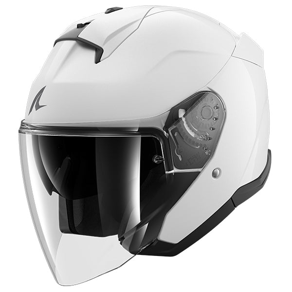 Shark Skwal Jet Open Face Helmet Blank White FREE 1 YEAR Returns, FREE UK Delivery | ThrottleChimp