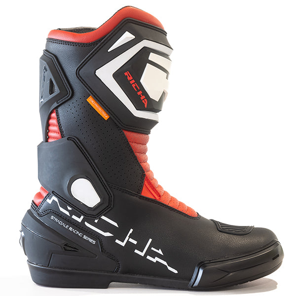 Richa Stradale Boots Black / Red FREE 1 YEAR Returns, FREE UK Delivery | ThrottleChimp