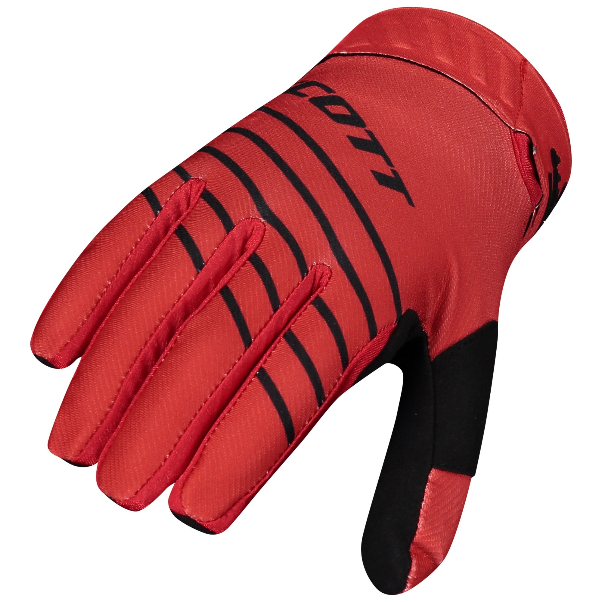 Scott 450 Angled Textile Gloves Black / Red