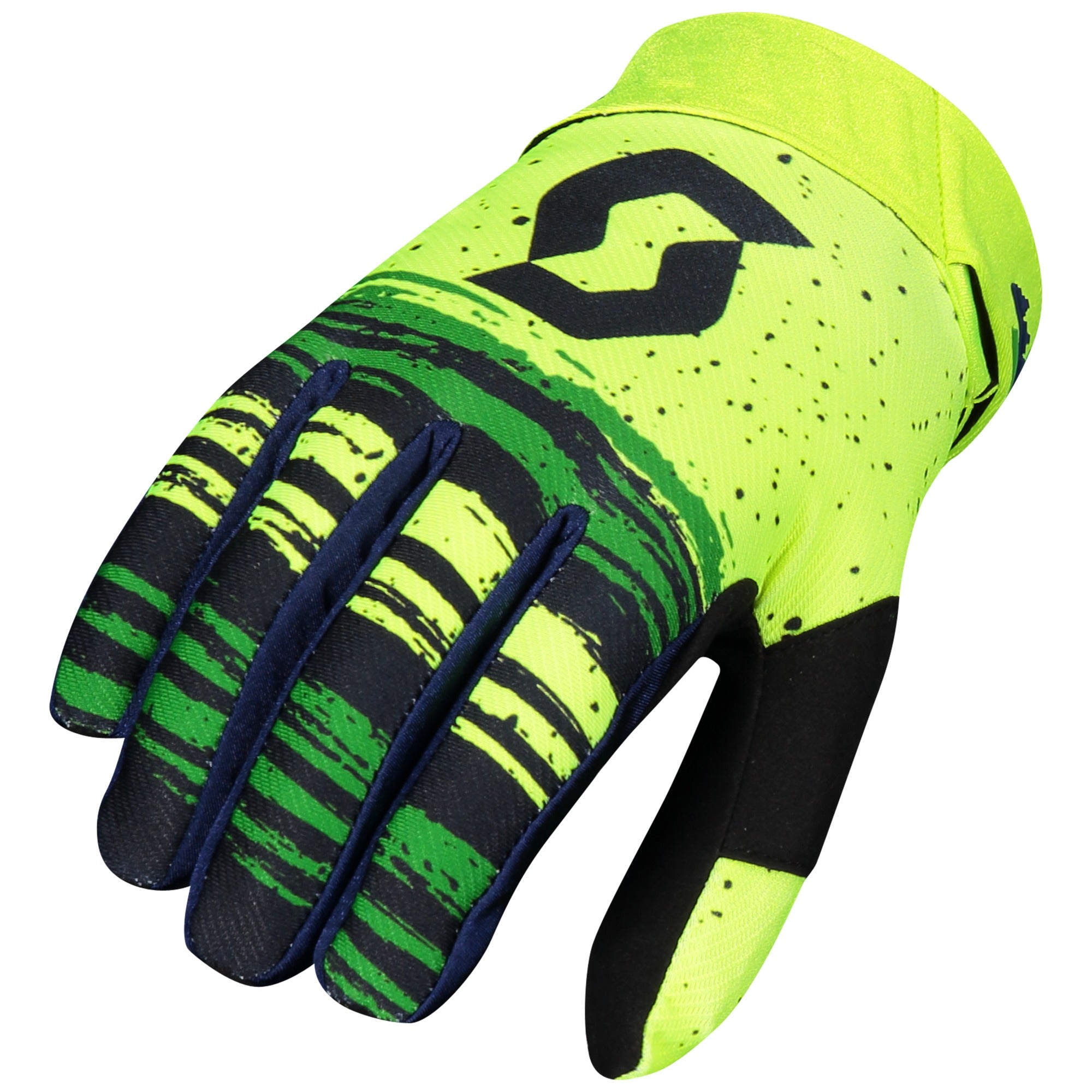 Scott 450 Noise Textile Gloves Blue / Yellow