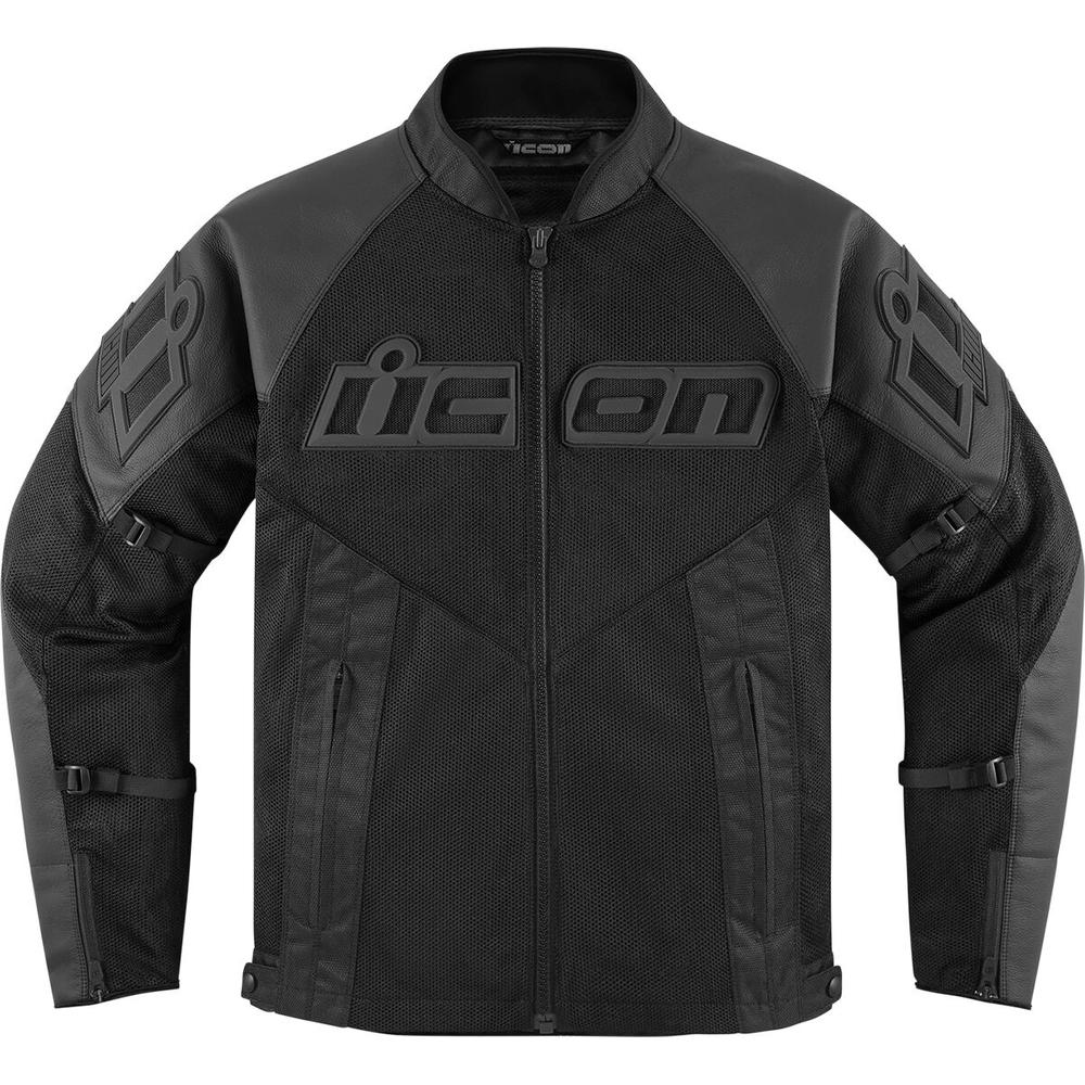 Icon Mesh AF CE Leather Jacket Black