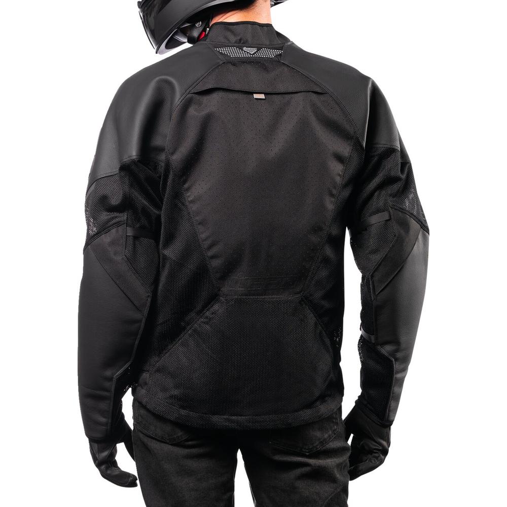 Icon Mesh AF CE Leather Jacket Black