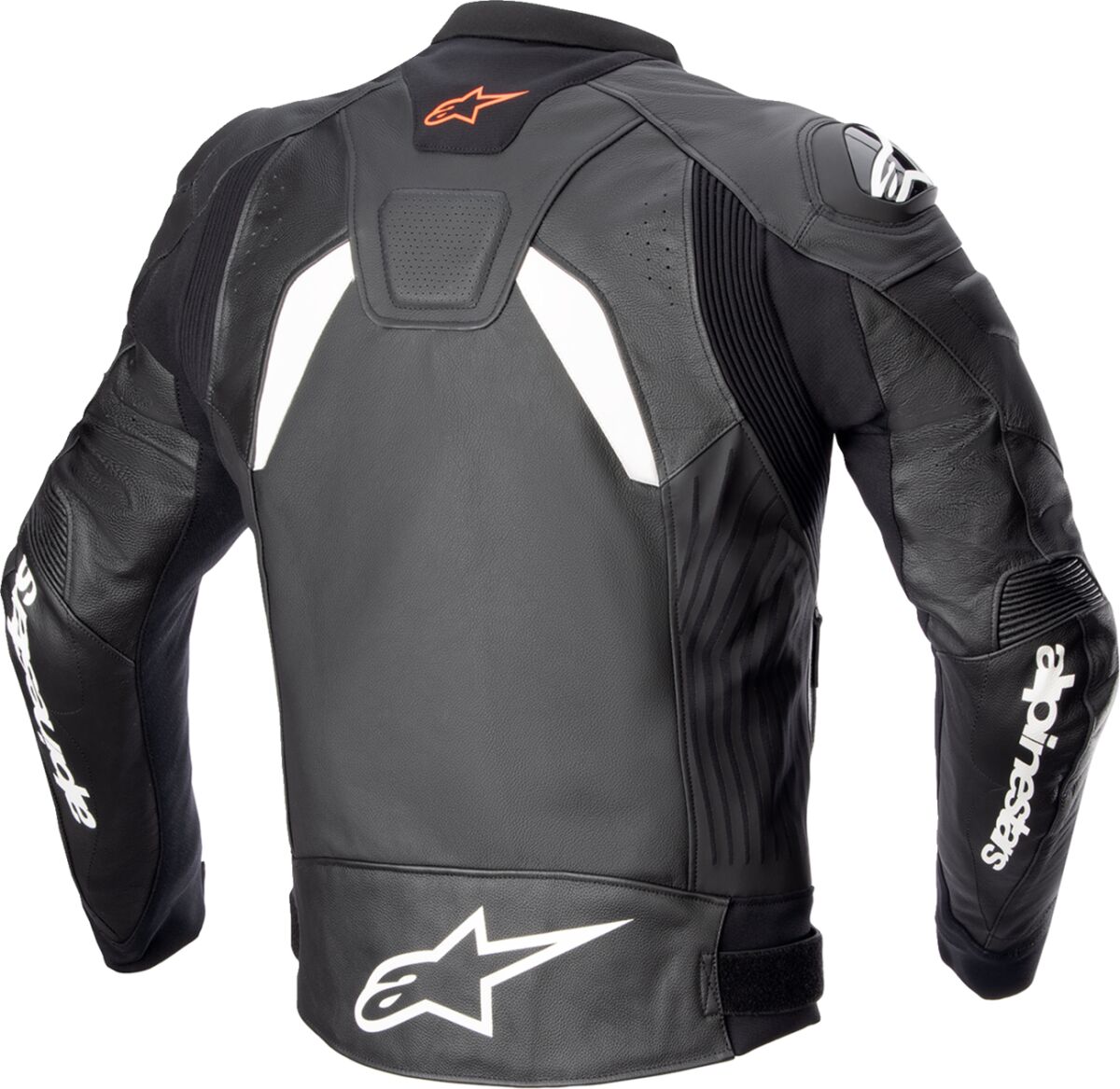 Alpinestars GP Plus R V4 Leather Jacket Black / White FREE 1 Year Return, FREE UK Shipping | ThrottleChimp