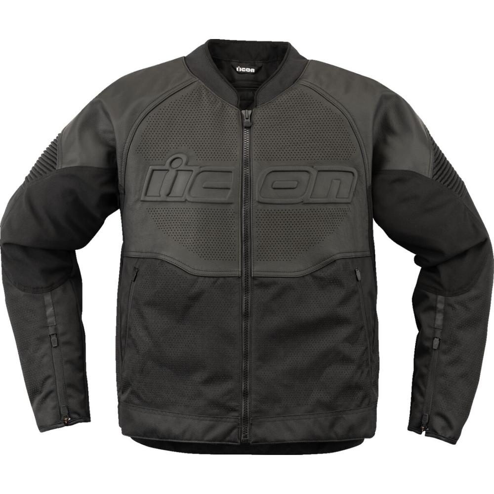 Icon Overlord 3 Leather Jacket Black