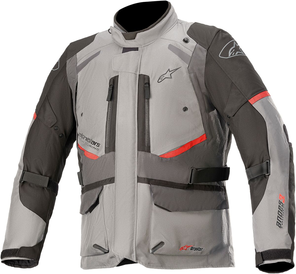 Alpinestars Andes V3 Drystar Textile Jacket Dark Grey / Light Grey FREE 1 Year Return, FREE UK Shipping | ThrottleChimp