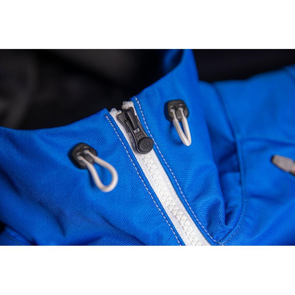 Icon Airform Retro Textile Jacket Blue / White FREE 1 YEAR Returns, FREE UK Delivery | ThrottleChimp