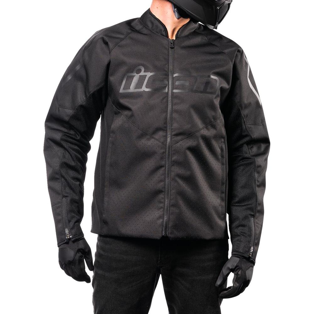 Icon Hooligan CE Textile Jacket Black FREE 1 YEAR Returns, FREE UK Delivery | ThrottleChimp