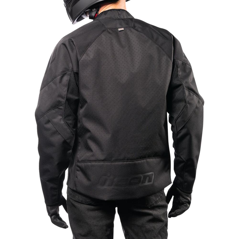 Icon Hooligan CE Textile Jacket Black FREE 1 YEAR Returns, FREE UK Delivery | ThrottleChimp