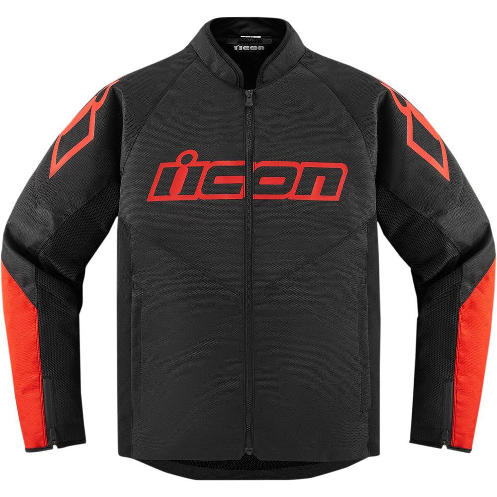 Icon Hooligan CE Textile Jacket Black / Red