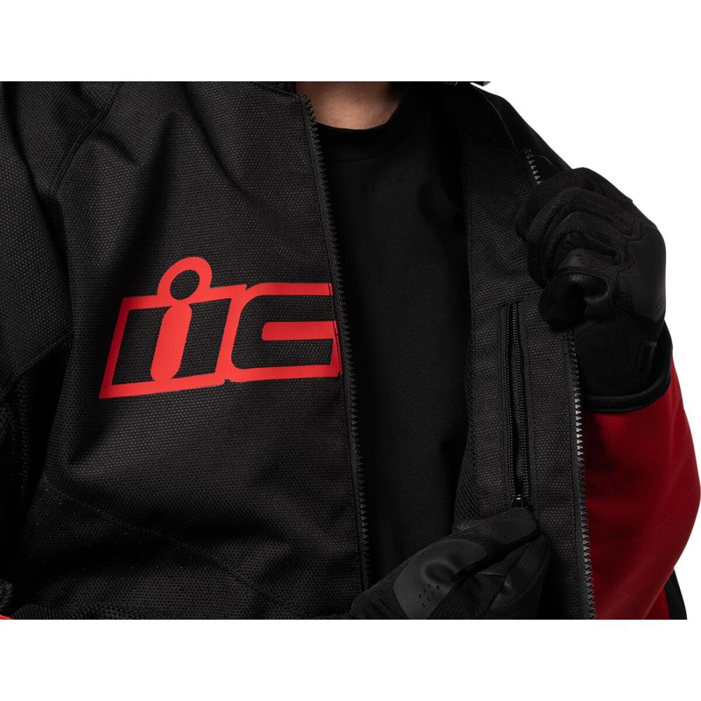 Icon Hooligan CE Textile Jacket Black / Red FREE 1 YEAR Returns, FREE UK Delivery | ThrottleChimp