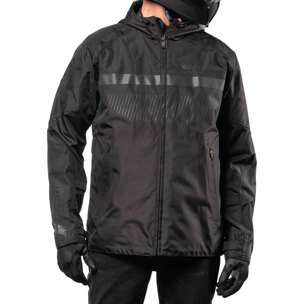 Icon PDX3 CE Textile Jacket Black