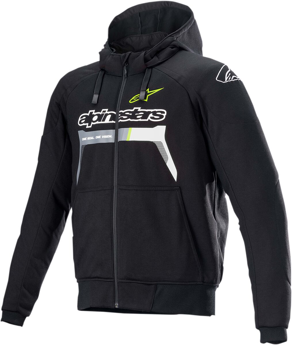 Alpinestars Chrome Sport Textile Jacket Black / Yellow FREE 1 Year Return, FREE UK Shipping | ThrottleChimp