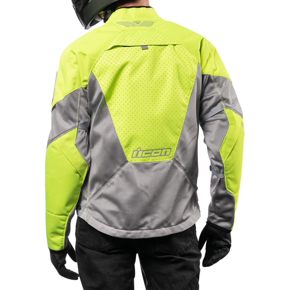 Icon Mesh AF CE Textile Jacket Grey / Hi-Vis