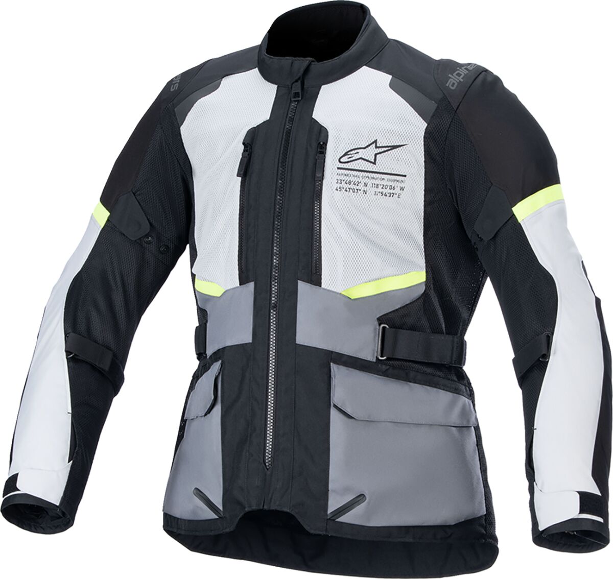 Alpinestars Andes Air Drystar Textile Jacket Black / Grey FREE 1 Year Return, FREE UK Shipping | ThrottleChimp