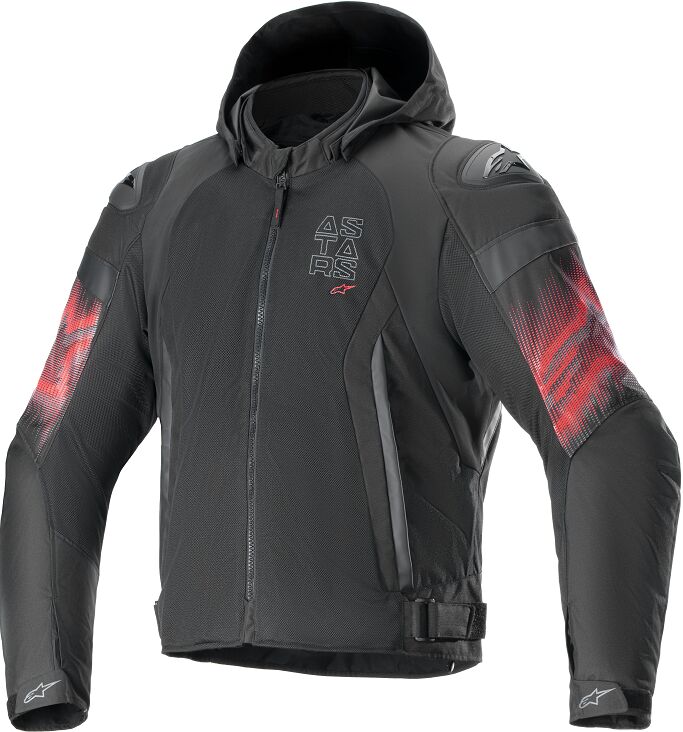 Alpinestars Zaca Air Venom Textile Jacket Black / Red FREE 1 Year Return, FREE UK Shipping | ThrottleChimp