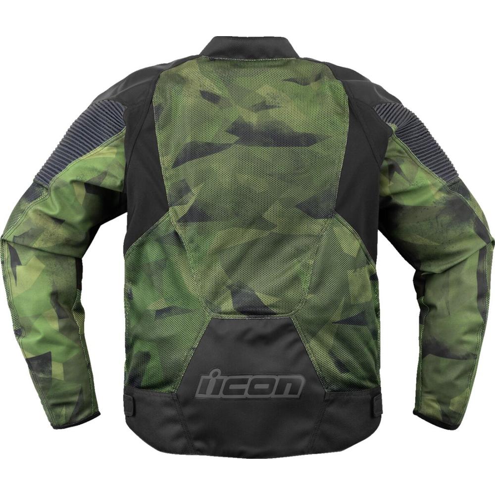 Icon Overlord 3 Mesh Textile Jacket Black / Camo Green