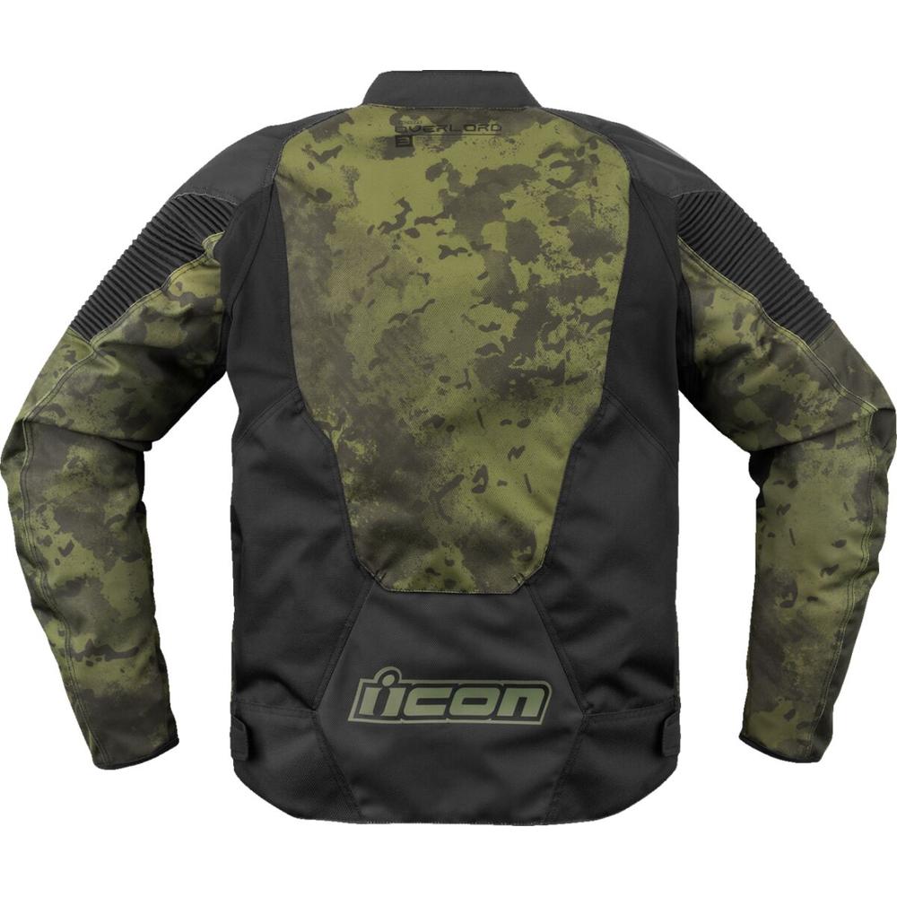 Icon Overlord 3 Magnacross Textile Jacket Black / Green