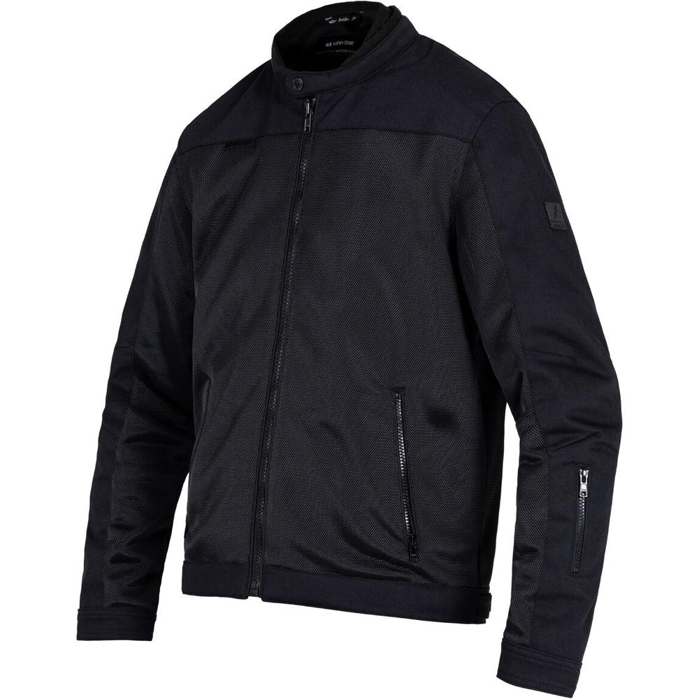 John Doe Aero Mesh Textile Jacket Black FREE 1 YEAR Returns, FREE UK Delivery | ThrottleChimp