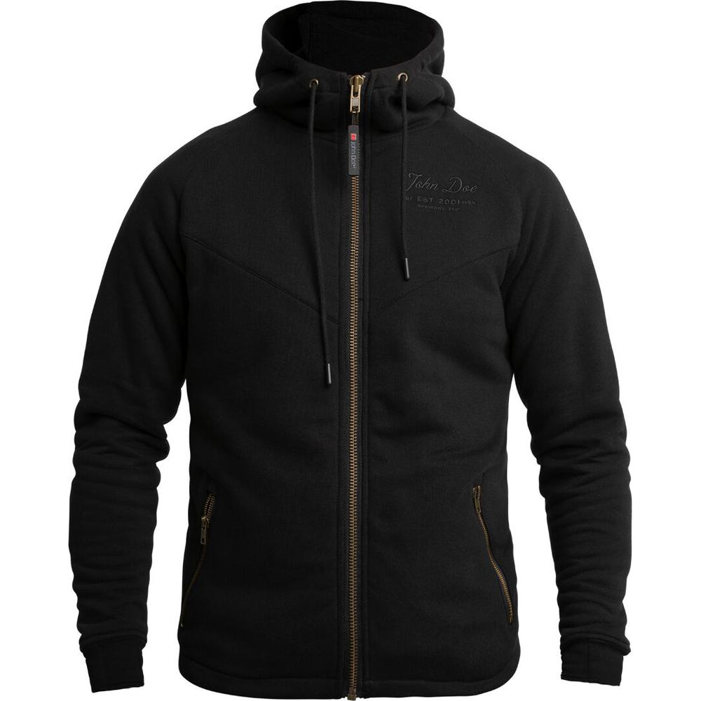 John Doe XTM V2 Hooded Textile Jacket Black FREE 1 YEAR Returns, FREE UK Delivery | ThrottleChimp