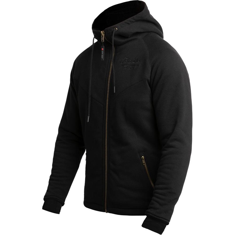 John Doe XTM V2 Hooded Textile Jacket Black FREE 1 YEAR Returns, FREE UK Delivery | ThrottleChimp