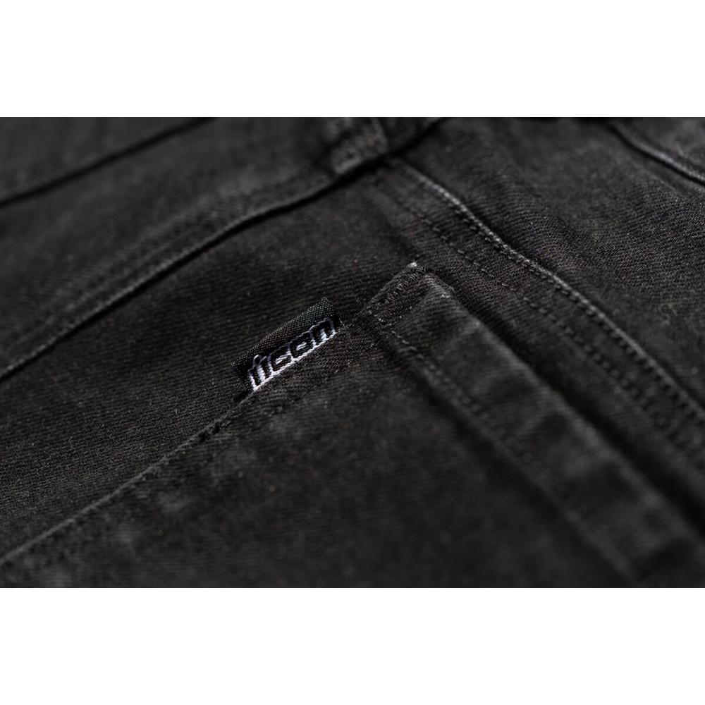 Icon Uparmor Denim Jeans Black FREE 1 YEAR Returns, FREE UK Delivery | ThrottleChimp