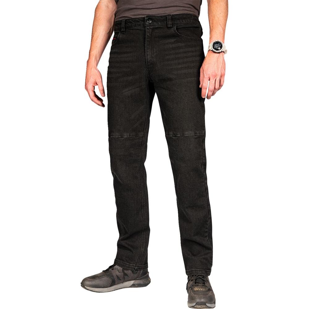 Icon Uparmor Denim Jeans Black FREE 1 YEAR Returns, FREE UK Delivery | ThrottleChimp