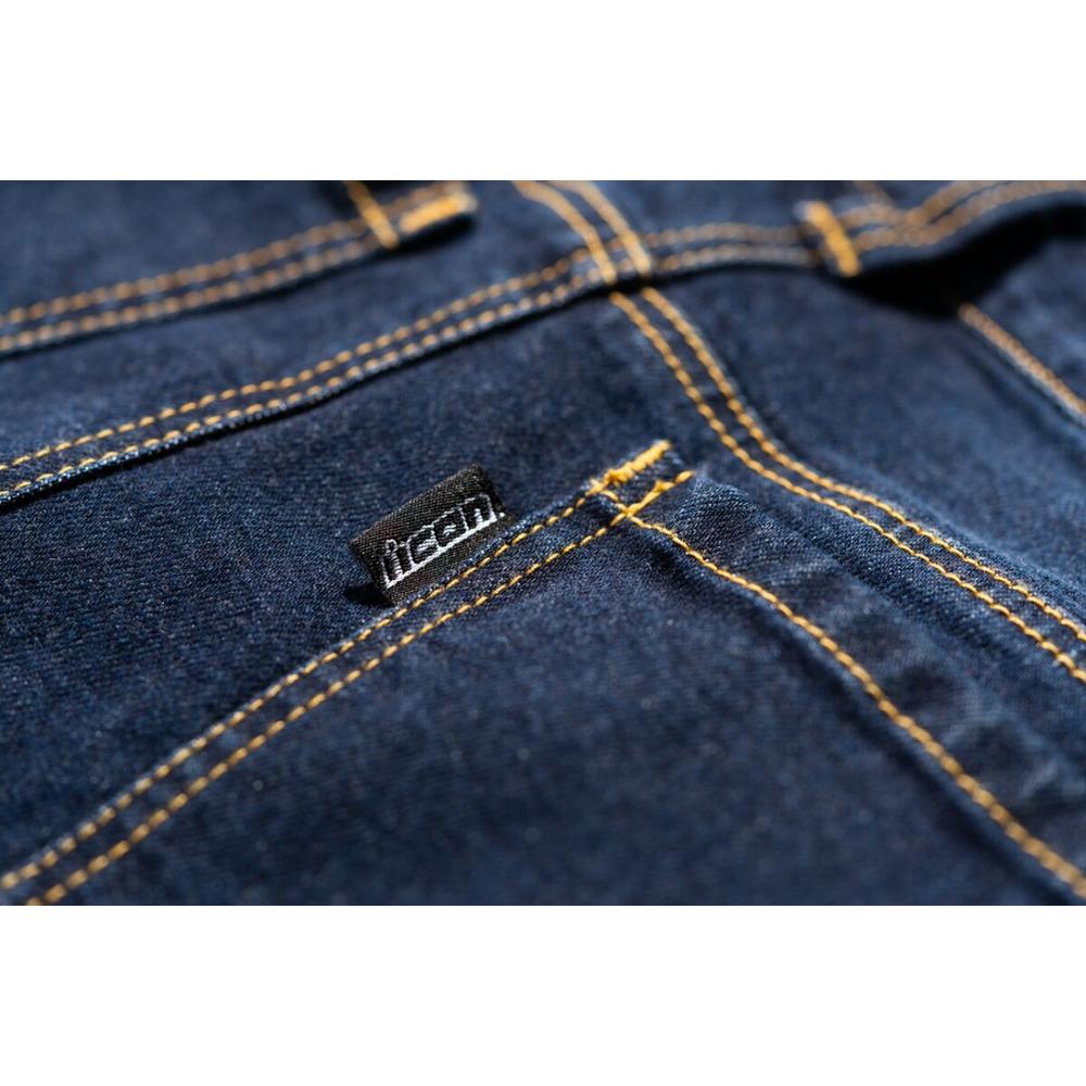 Icon Uparmor Denim Jeans Blue FREE 1 YEAR Returns, FREE UK Delivery | ThrottleChimp