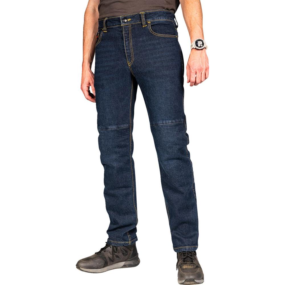 Icon Uparmor Denim Jeans Blue FREE 1 YEAR Returns, FREE UK Delivery | ThrottleChimp